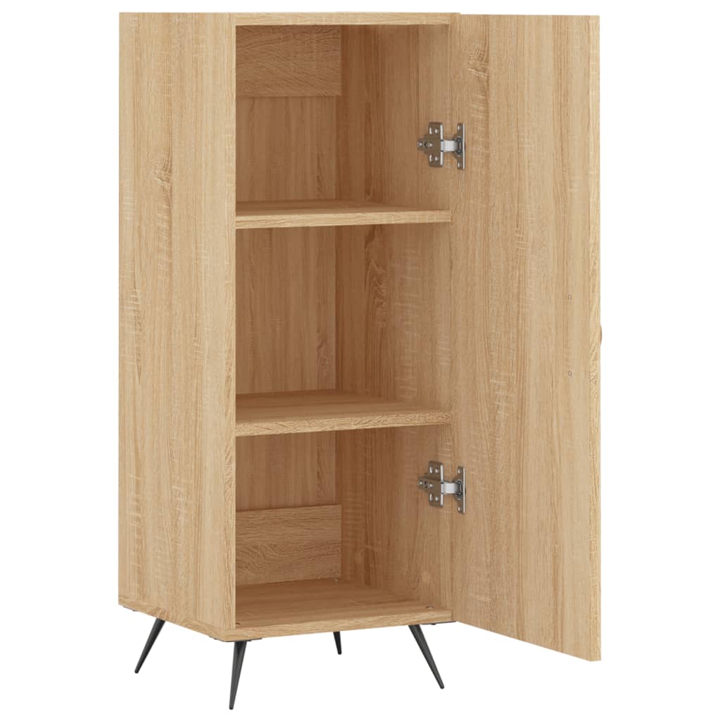 Side cabinet, oak color, 34.5x34x90cm, engineered wood