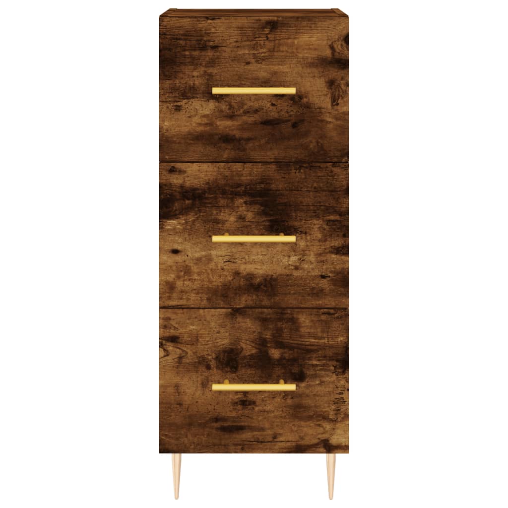 Side cabinet, smoky oak, 34.5x34x90cm, engineered wood