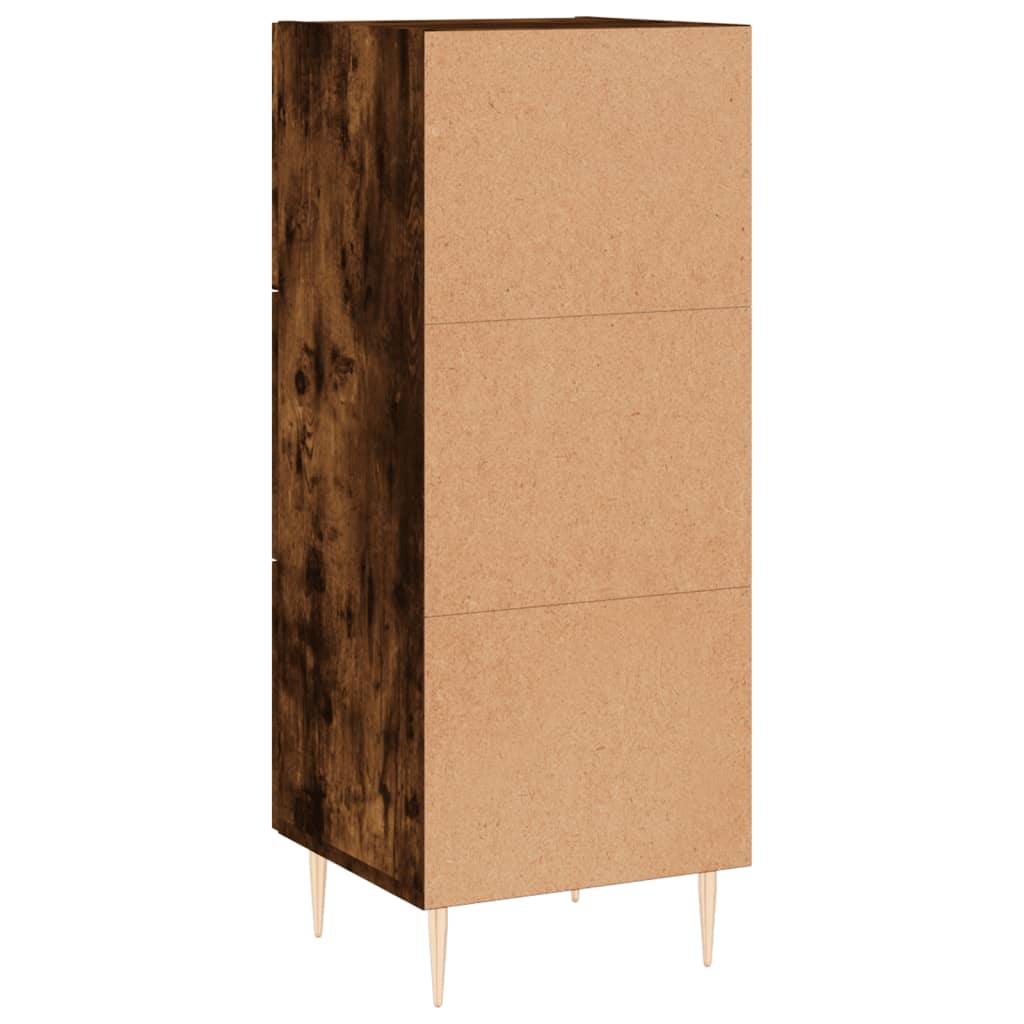 Side cabinet, smoky oak, 34.5x34x90cm, engineered wood