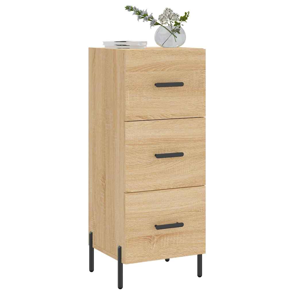 Side cabinet, oak color, 34.5x34x90cm, engineered wood