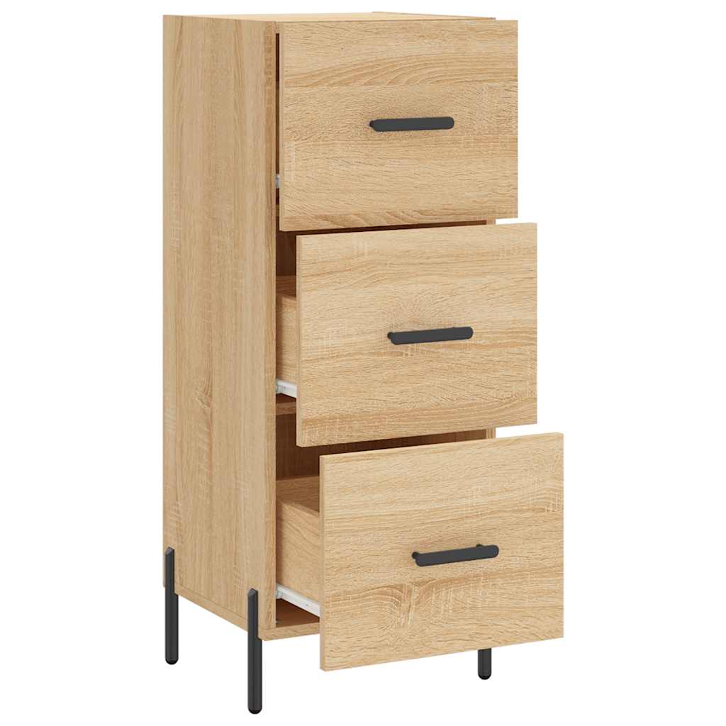 Side cabinet, oak color, 34.5x34x90cm, engineered wood