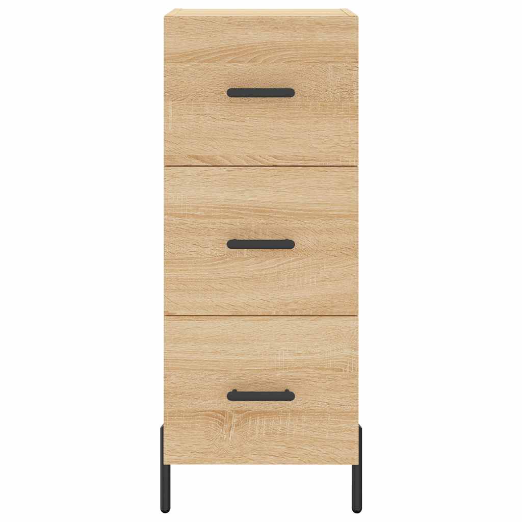 Side cabinet, oak color, 34.5x34x90cm, engineered wood