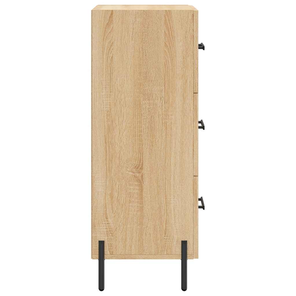 Side cabinet, oak color, 34.5x34x90cm, engineered wood