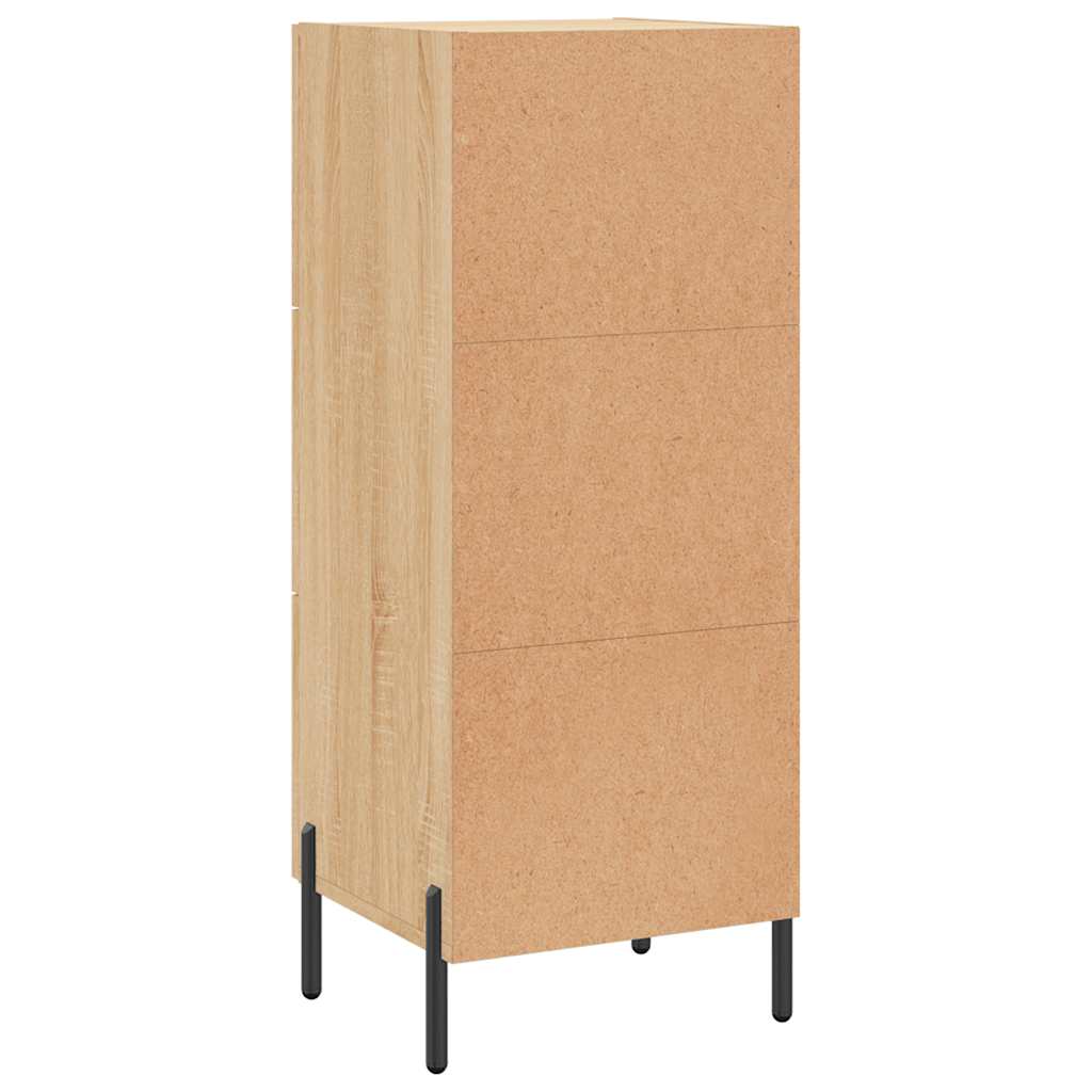 Side cabinet, oak color, 34.5x34x90cm, engineered wood