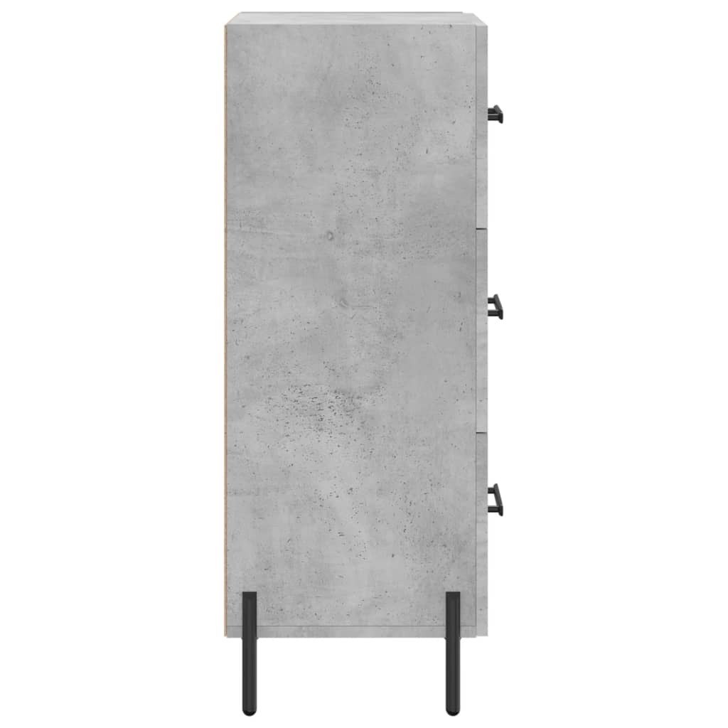 Side cabinet, concrete gray, 34.5x34x90cm, engineered wood
