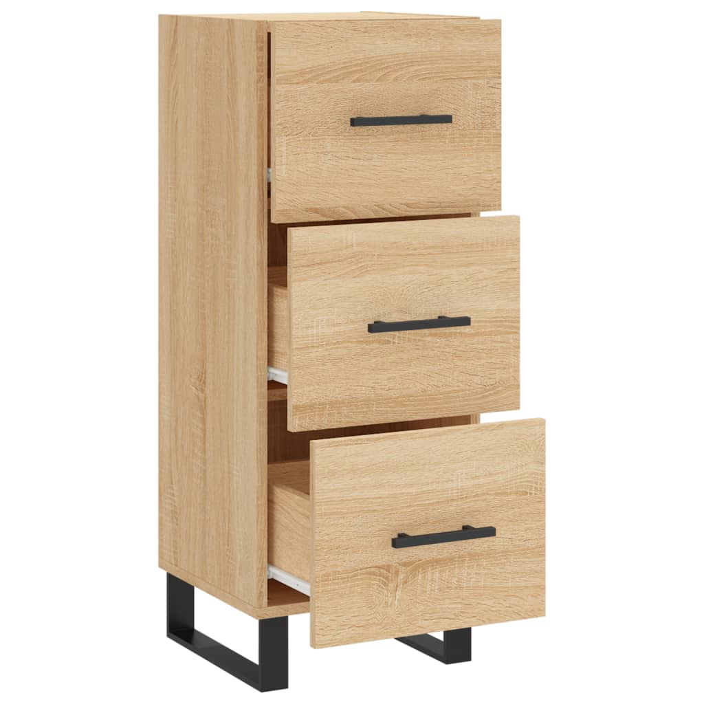 Side cabinet, oak color, 34.5x34x90cm, engineered wood