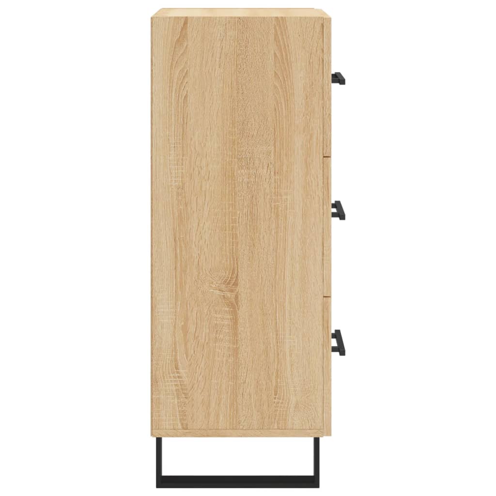 Side cabinet, oak color, 34.5x34x90cm, engineered wood