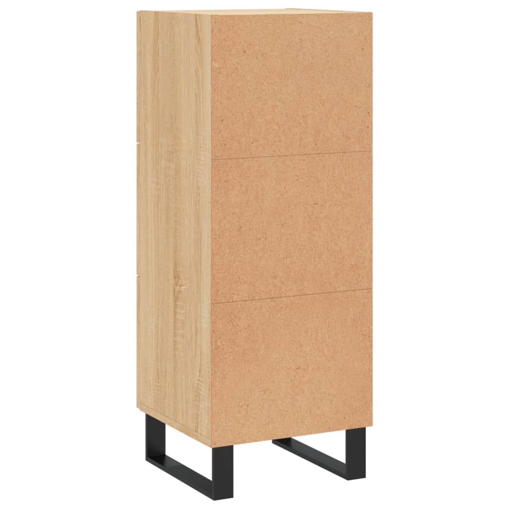 Side cabinet, oak color, 34.5x34x90cm, engineered wood
