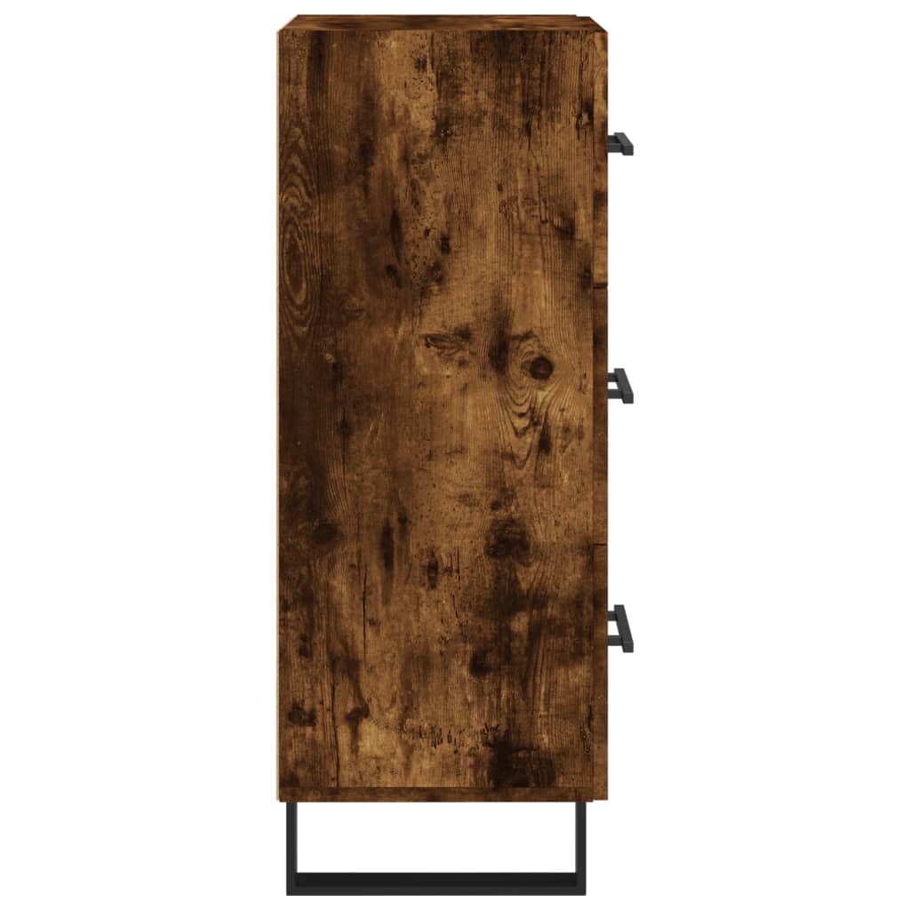 Side cabinet, smoky oak, 34.5x34x90cm, engineered wood