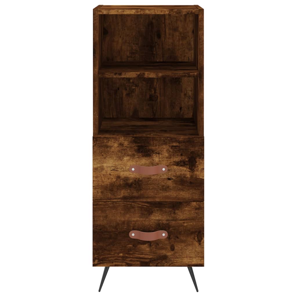 Side cabinet, smoky oak, 34.5x34x90cm, engineered wood