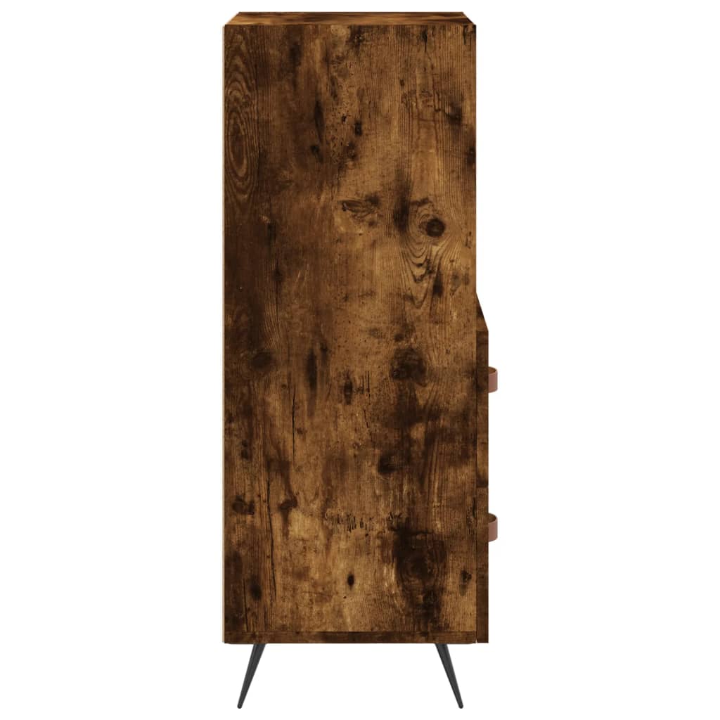 Side cabinet, smoky oak, 34.5x34x90cm, engineered wood
