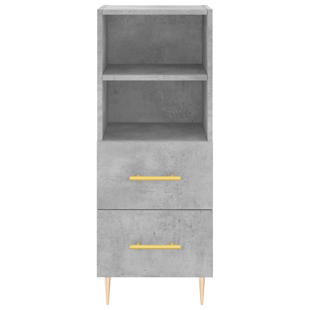 Sideboard, concrete gray, 34.5x34x90cm, engineered wood