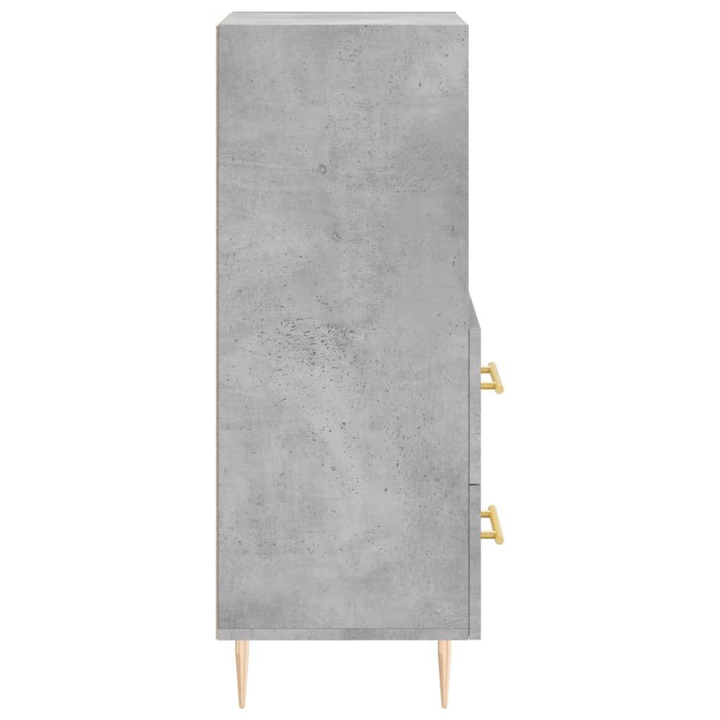 Sideboard, concrete gray, 34.5x34x90cm, engineered wood