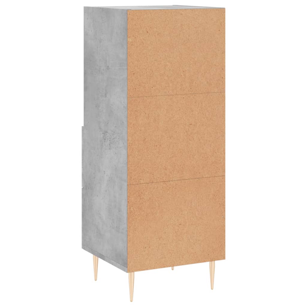 Sideboard, concrete gray, 34.5x34x90cm, engineered wood