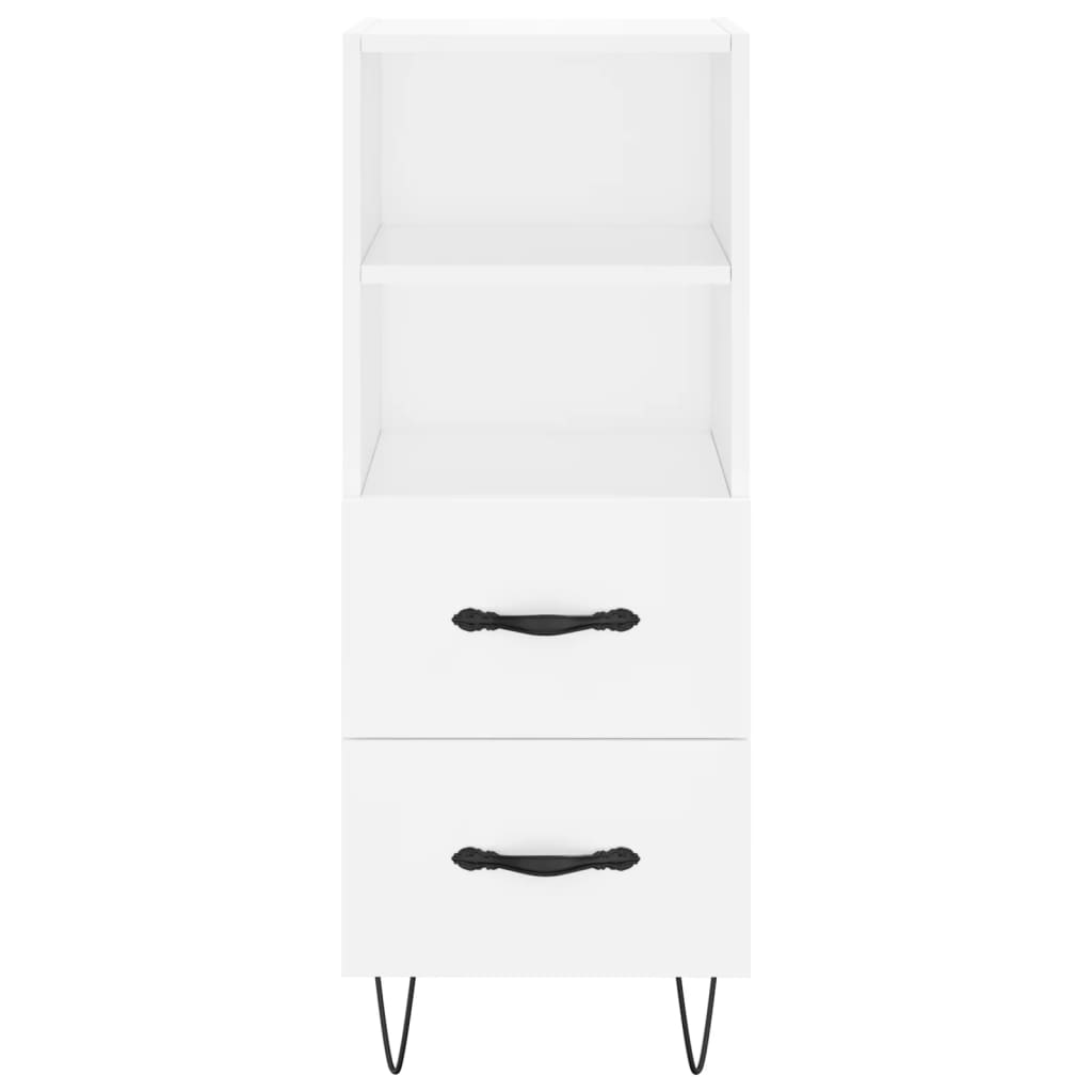 Side cabinet, white, 34.5x34x90cm, engineered wood