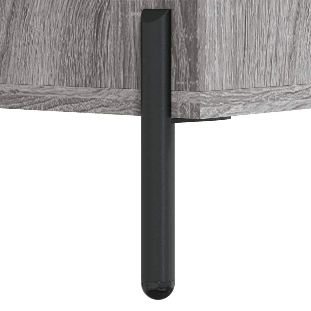 Side cabinet, grey oak, 34.5x34x90cm, engineered wood