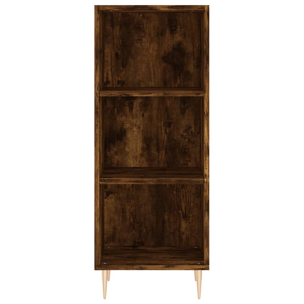 Side cabinet, smoked oak, 34.5x32.5x90cm, wood