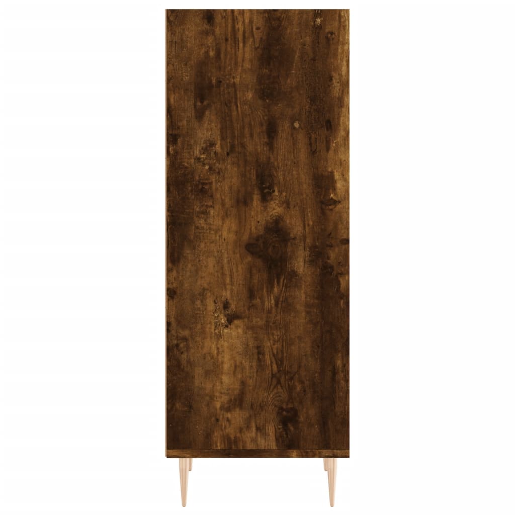 Side cabinet, smoked oak, 34.5x32.5x90cm, wood