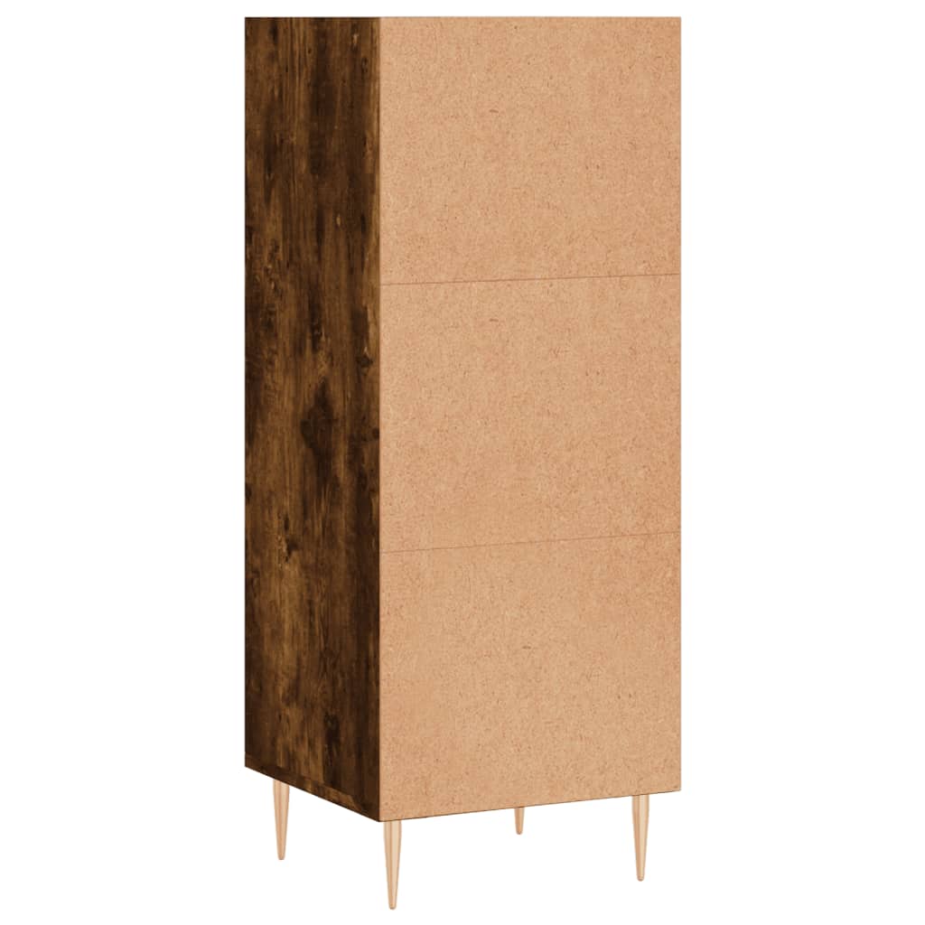 Side cabinet, smoked oak, 34.5x32.5x90cm, wood