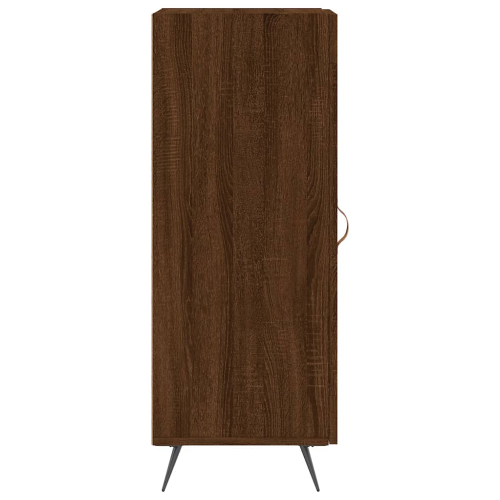 Side cabinet, brown oak, 34.5x34x90cm, engineered wood