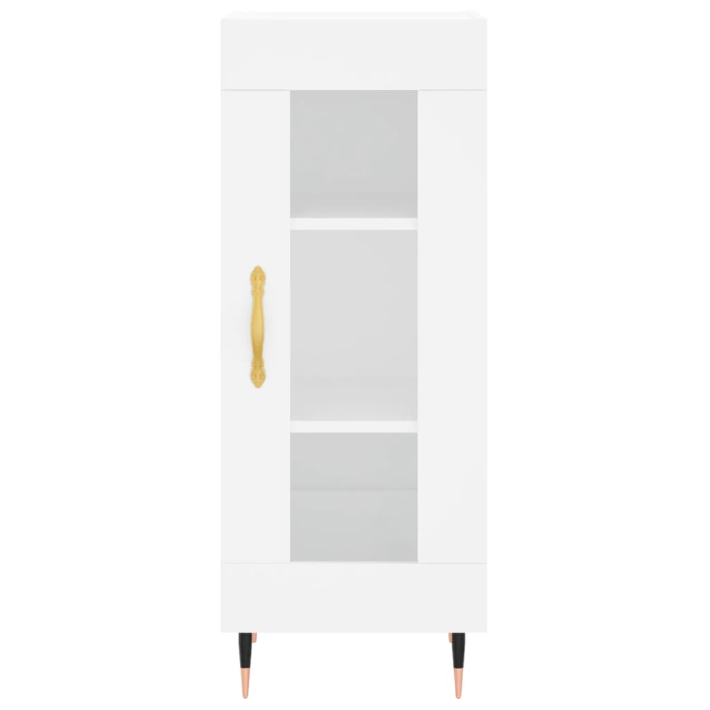 Side cabinet, white, 34.5x34x90cm, engineered wood