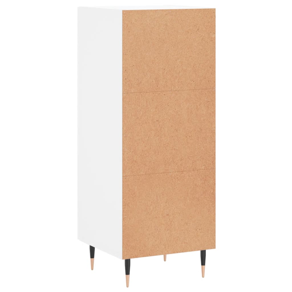 Side cabinet, white, 34.5x34x90cm, engineered wood