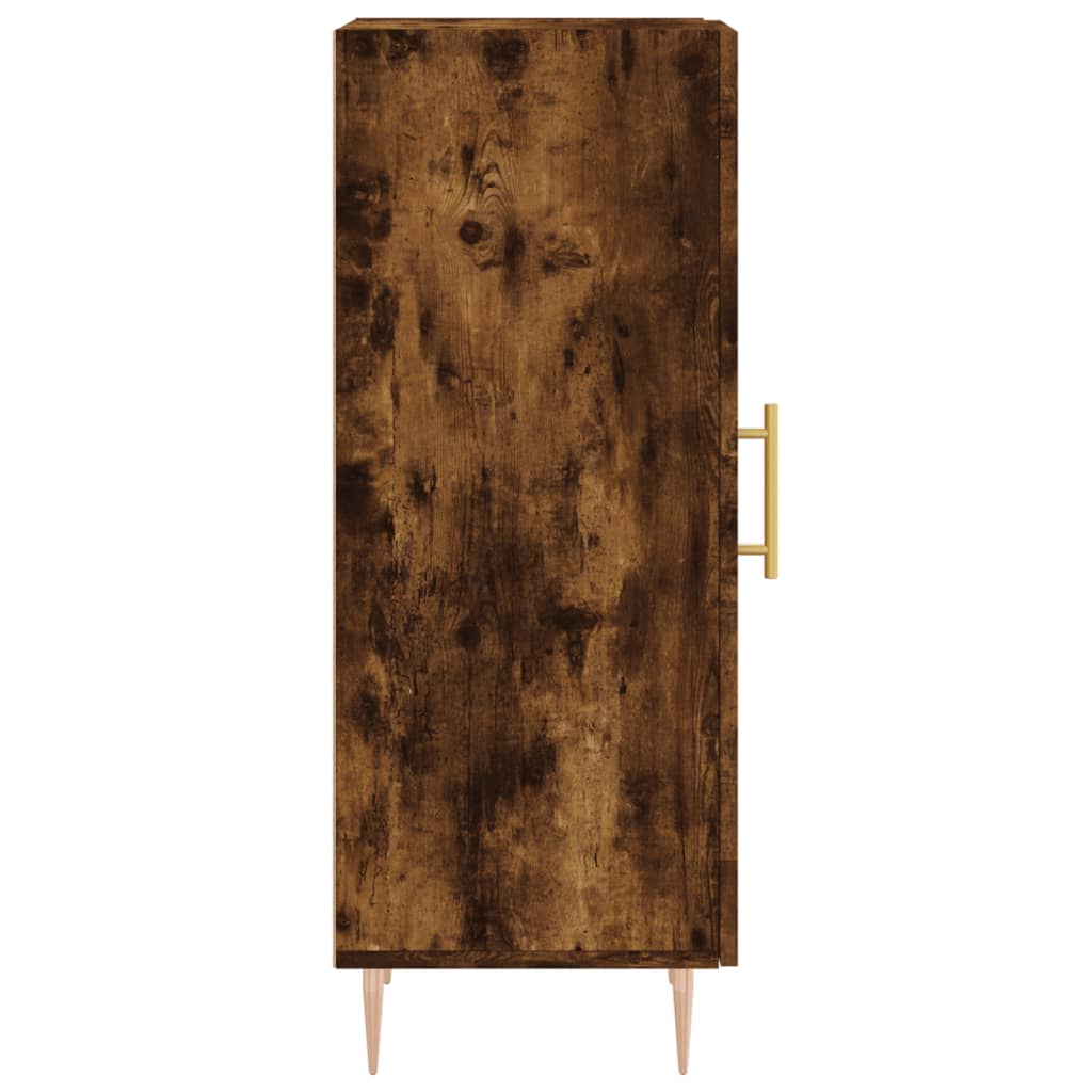 Side cabinet, smoked oak, 34.5x34x90cm, engineered wood