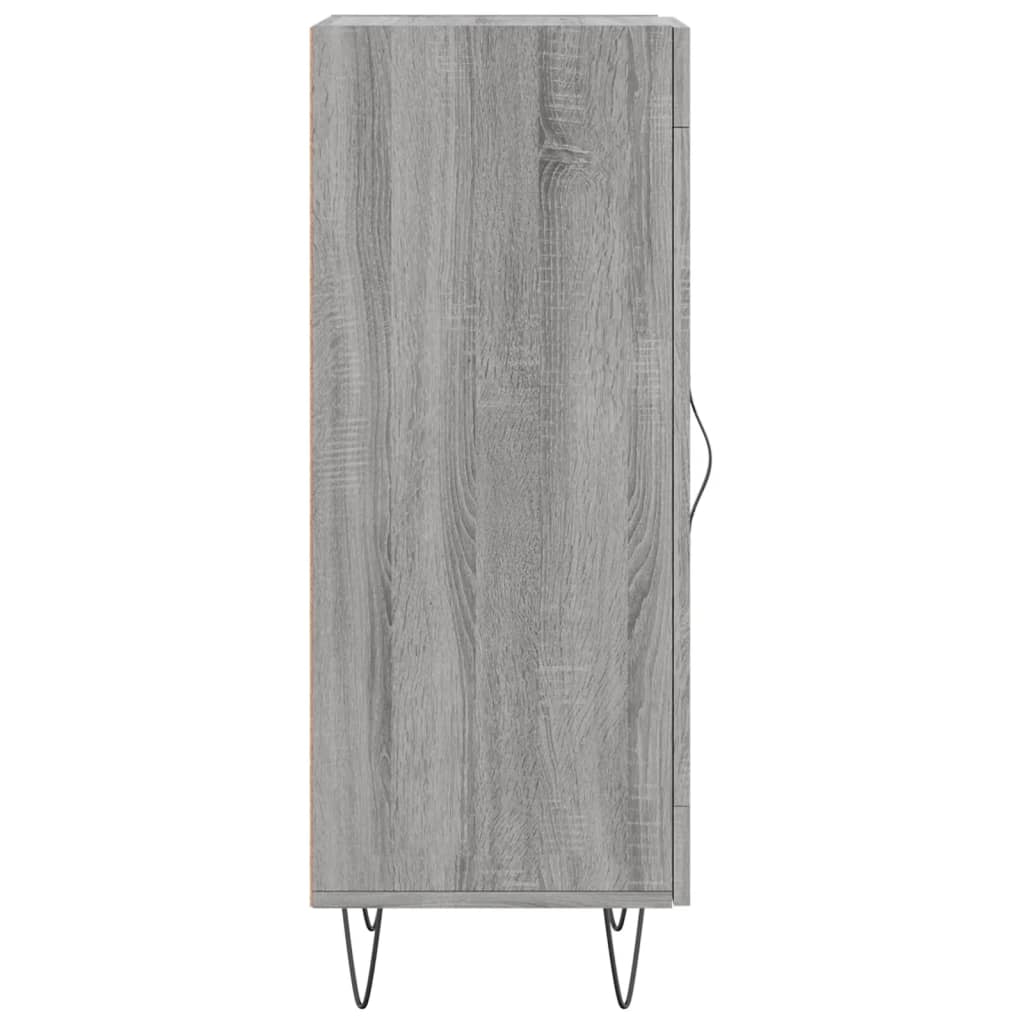 Side cabinet, grey oak, 34.5x34x90cm, engineered wood