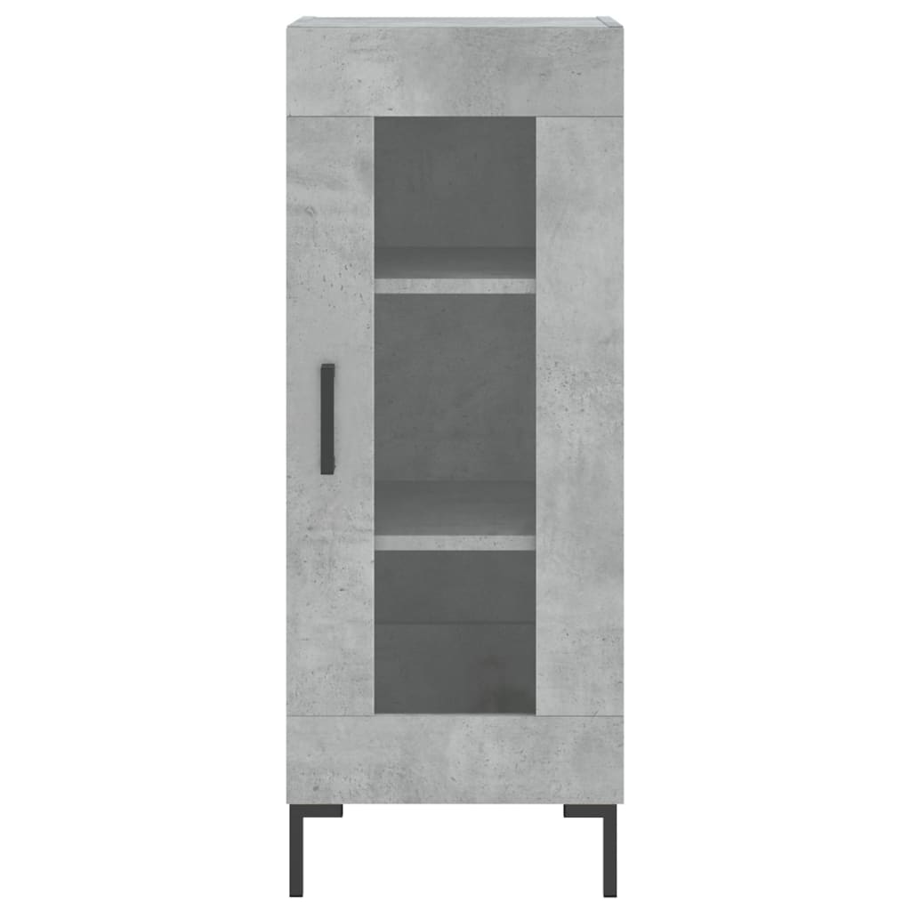 Side cabinet, concrete gray, 34.5x34x90cm, engineered wood