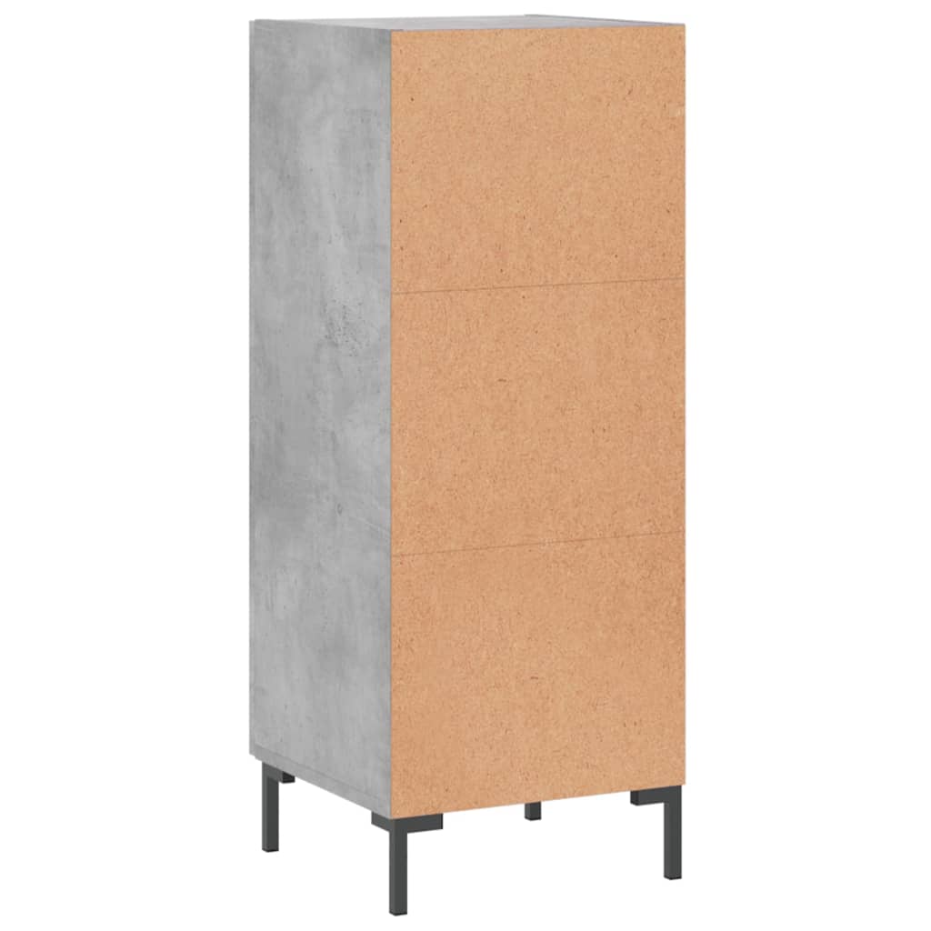 Side cabinet, concrete gray, 34.5x34x90cm, engineered wood