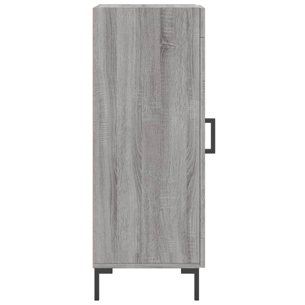 Side cabinet, grey oak, 34.5x34x90cm, engineered wood