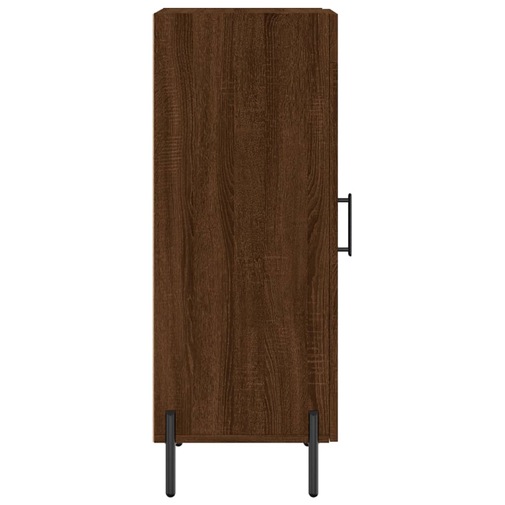 Side cabinet, brown oak, 34.5x34x90cm, engineered wood