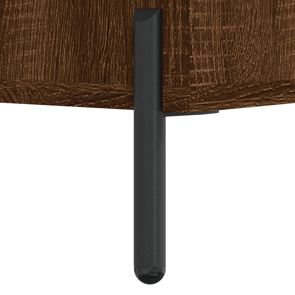 Side cabinet, brown oak, 34.5x34x90cm, engineered wood