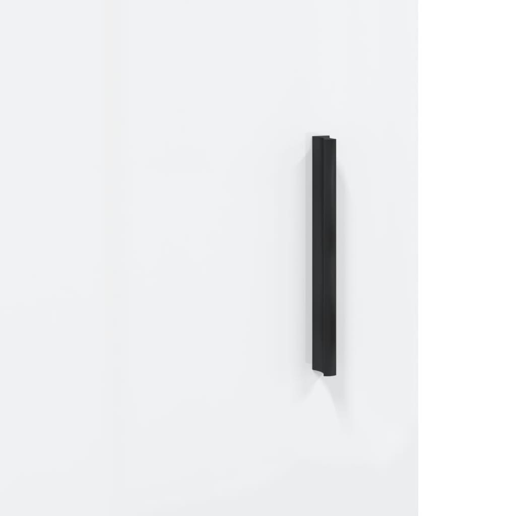 Side cabinet, white, 34.5x34x90cm, engineered wood, high gloss