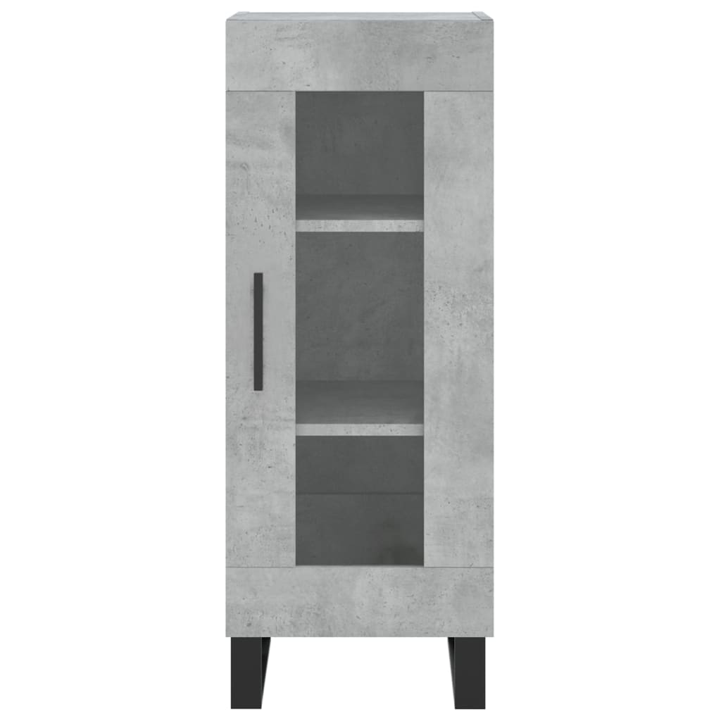 Sideboard, concrete gray, 34.5x34x90cm, engineered wood