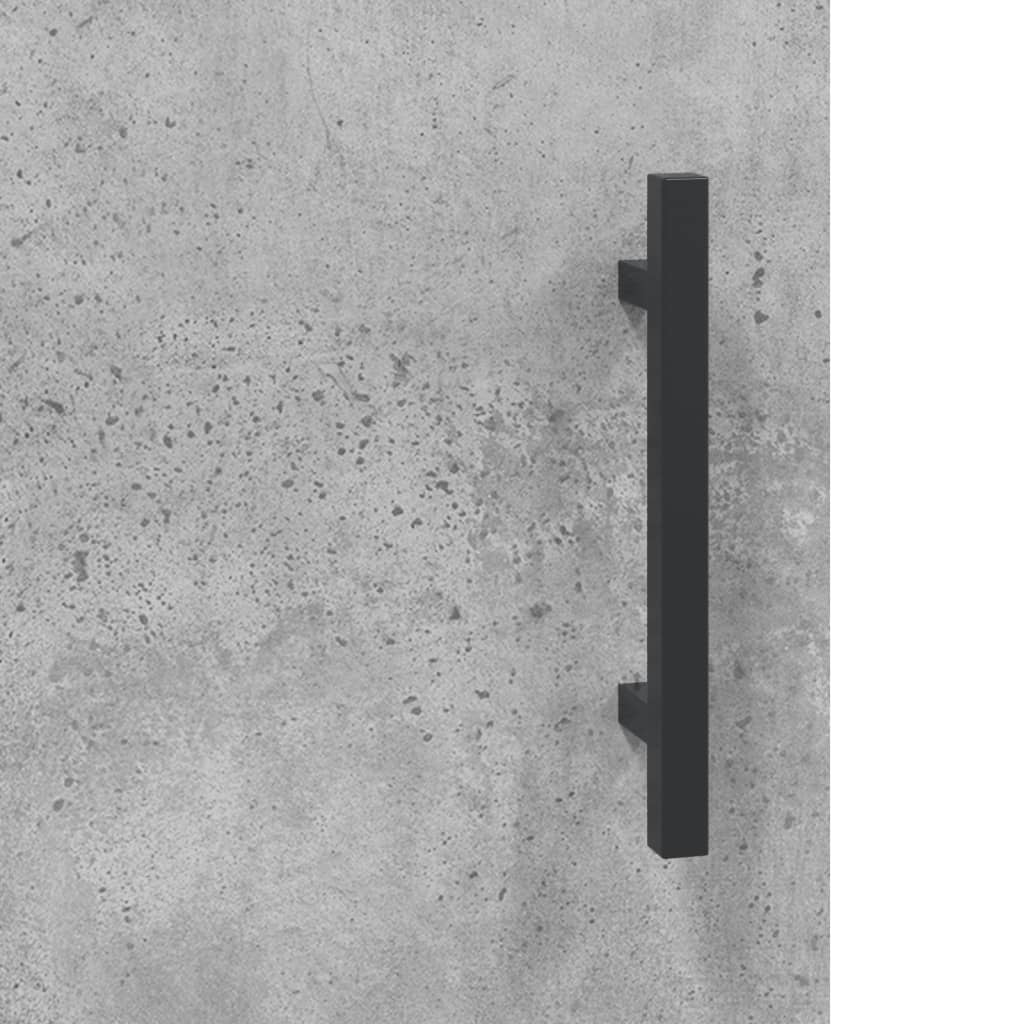 Sideboard, concrete gray, 34.5x34x90cm, engineered wood