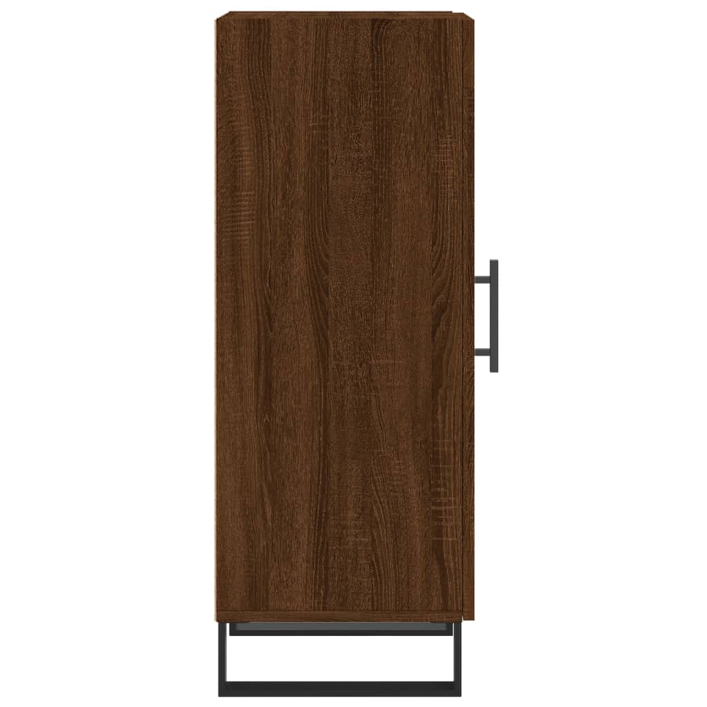 Side cabinet, brown oak, 34.5x34x90cm, engineered wood