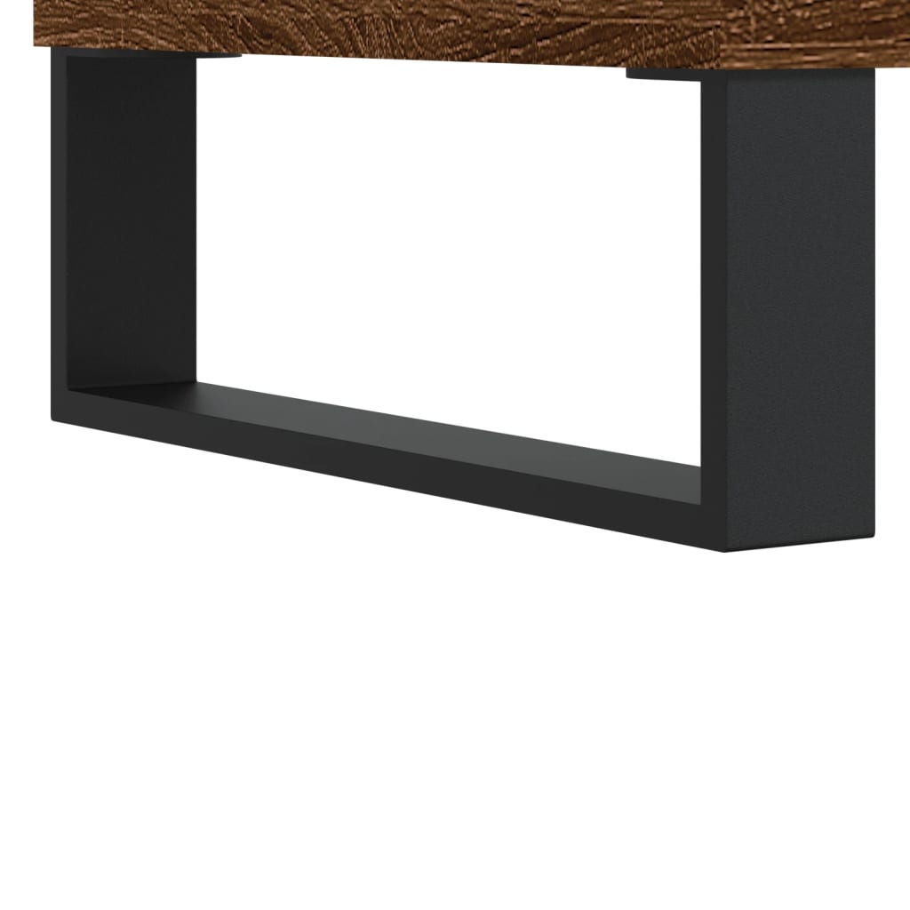 Side cabinet, brown oak, 34.5x34x90cm, engineered wood