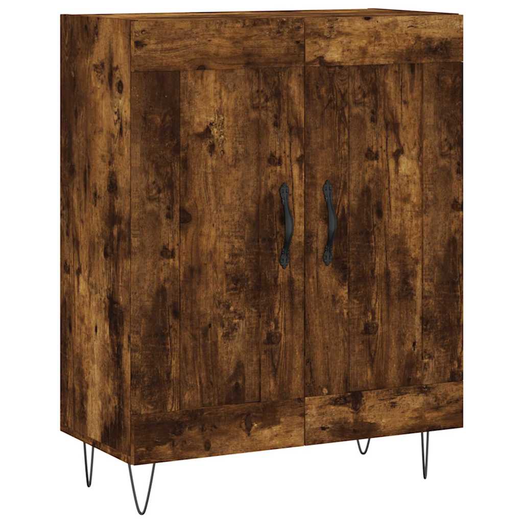 Šoninė spintelė, dūminio ąžuolo, 69,5x34x90cm, apdirbta mediena