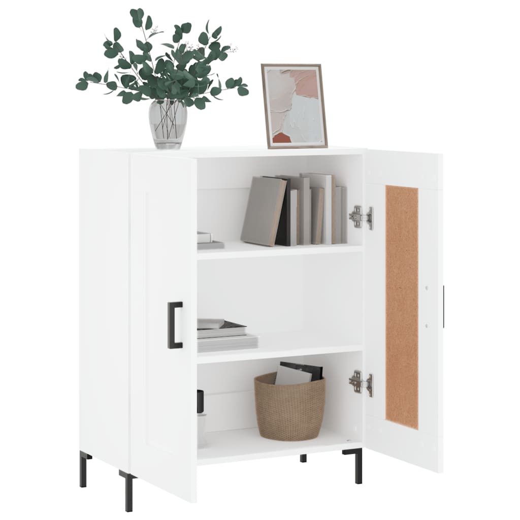 Sideboard, white, 69.5x34x90cm, engineered wood