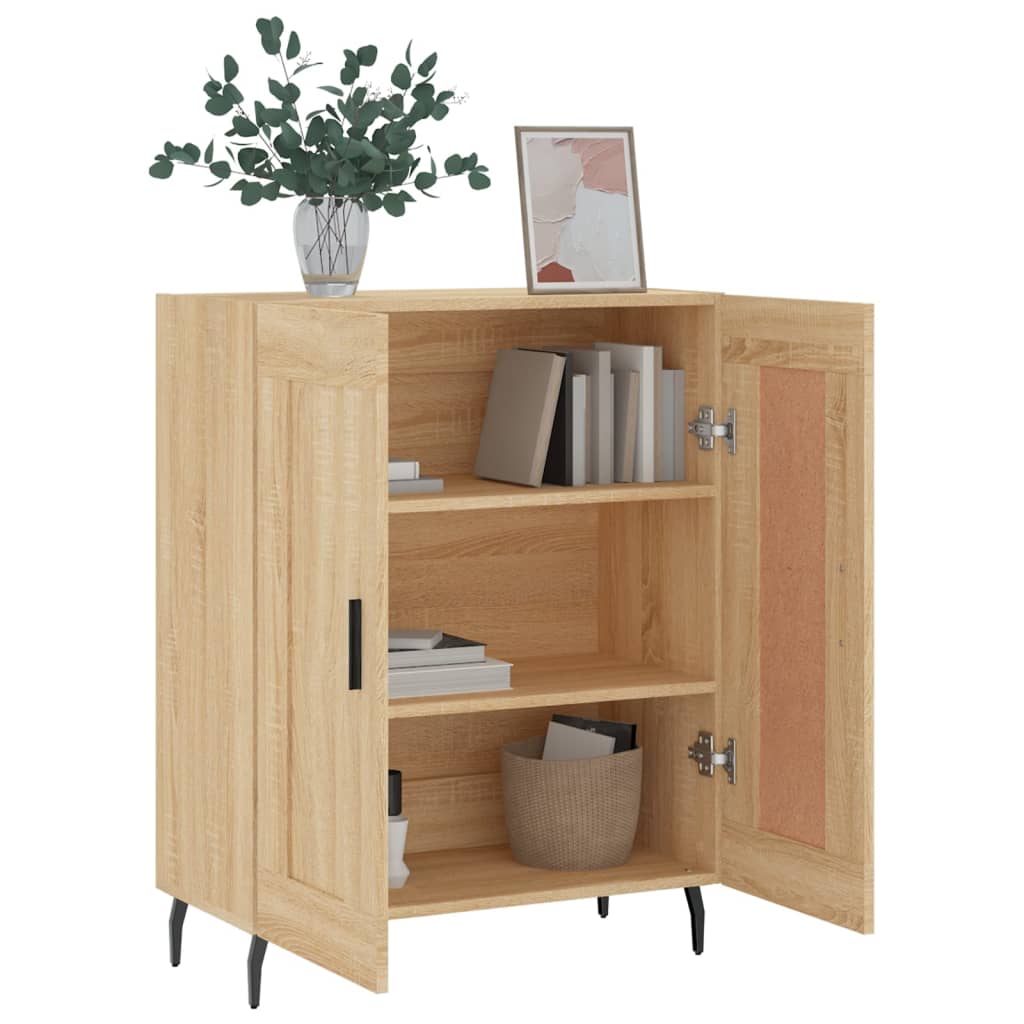 Sideboard, Sonoma oak, 69.5x34x90cm, engineered wood