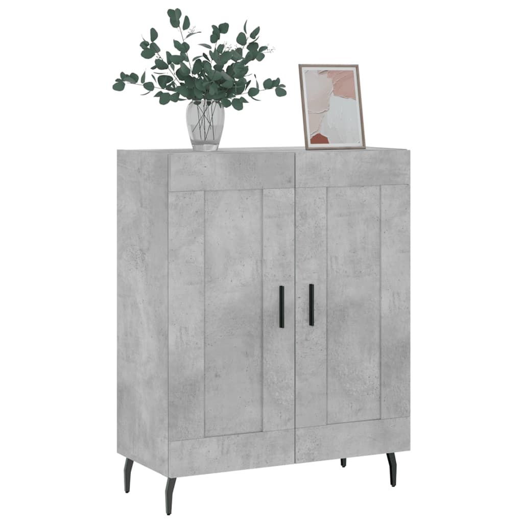Sideboard, concrete gray, 69.5x34x90cm, engineered wood