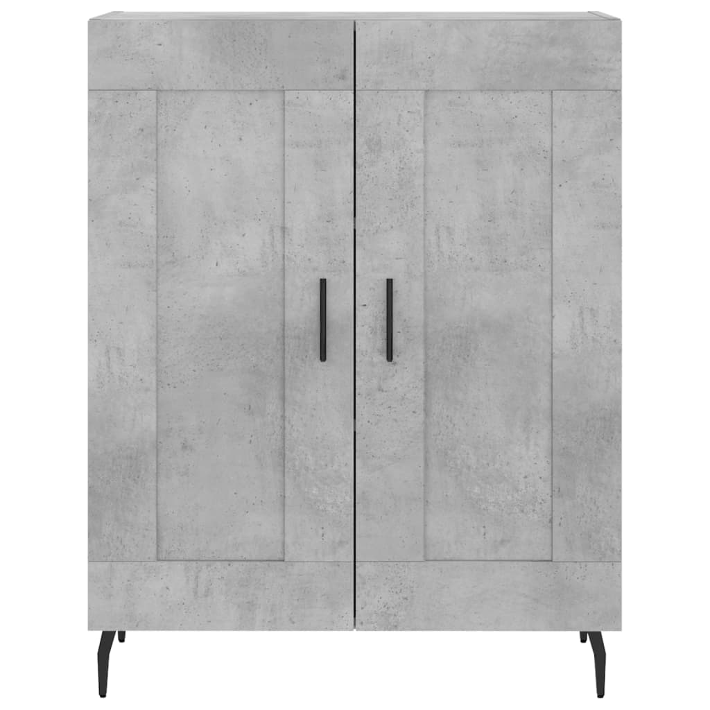 Sideboard, concrete gray, 69.5x34x90cm, engineered wood