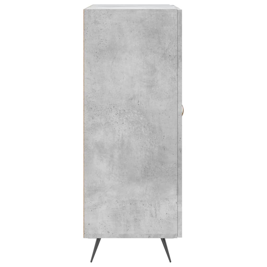 Sānu skapītis, betona pelēks, 69,5x34x90cm, apstrādāta koksne