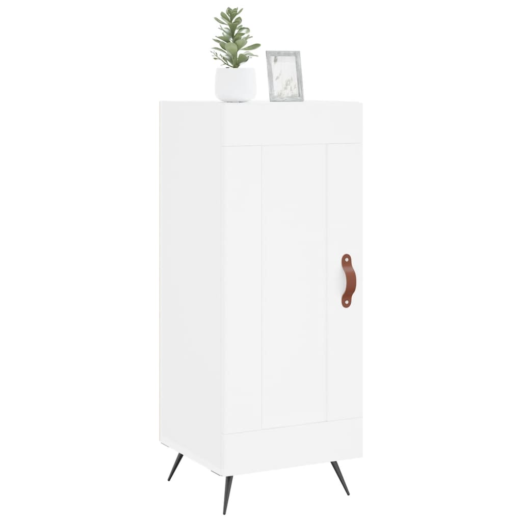 Side cabinet, white, 34.5x34x90cm, engineered wood