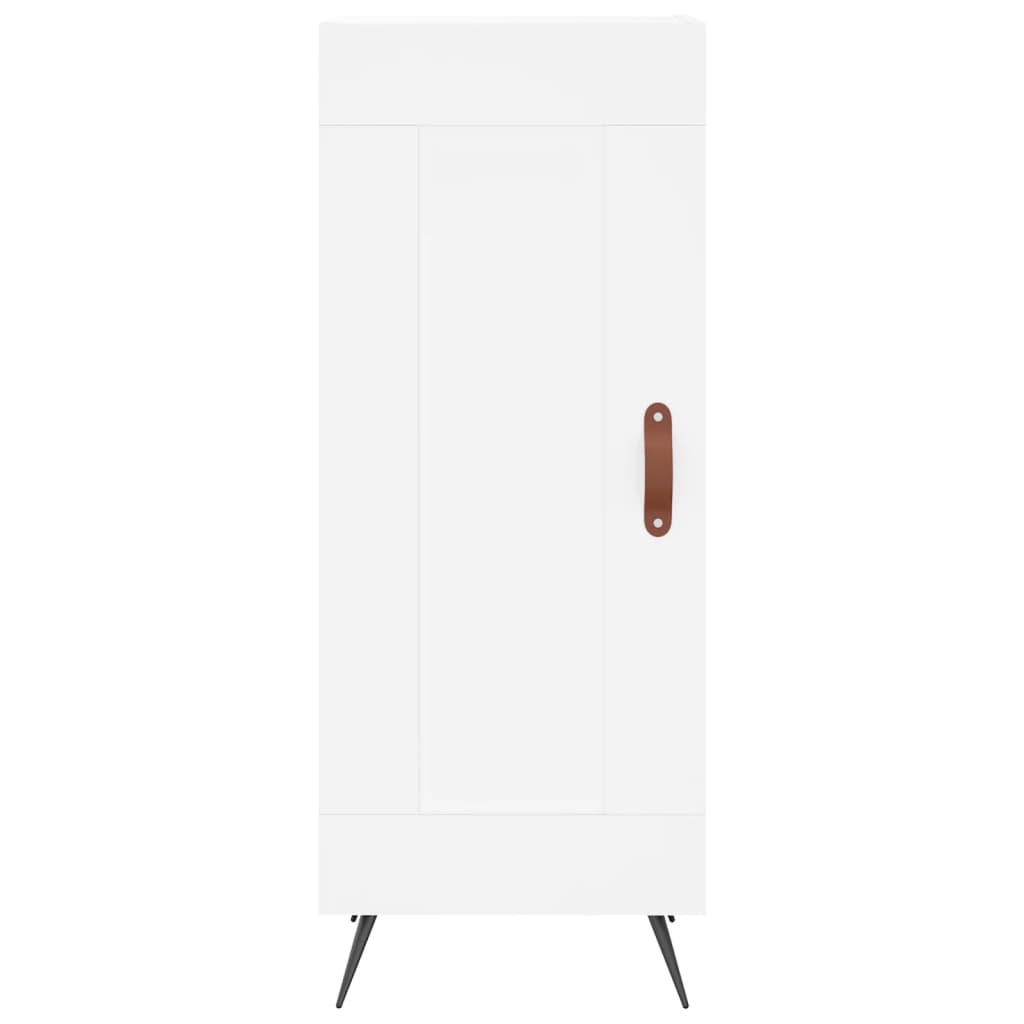 Side cabinet, white, 34.5x34x90cm, engineered wood