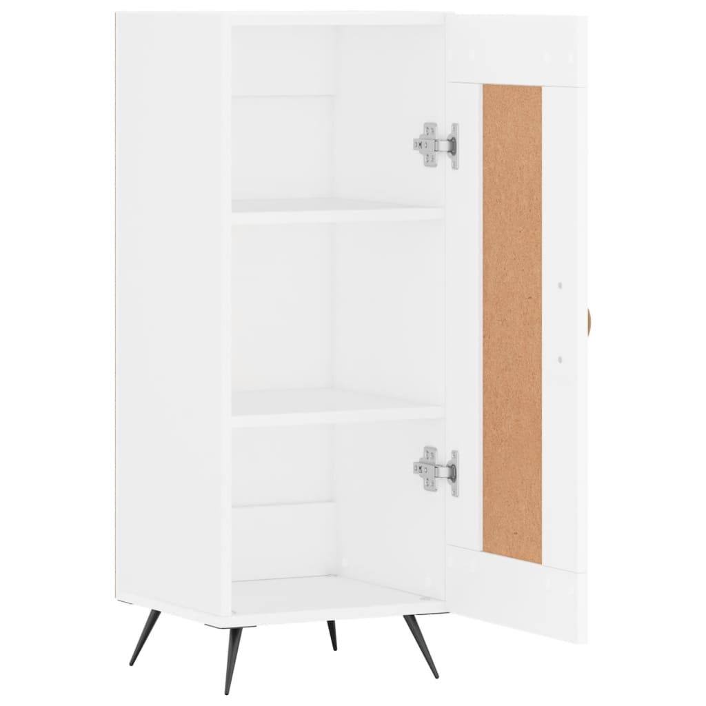 Side cabinet, white, 34.5x34x90cm, engineered wood