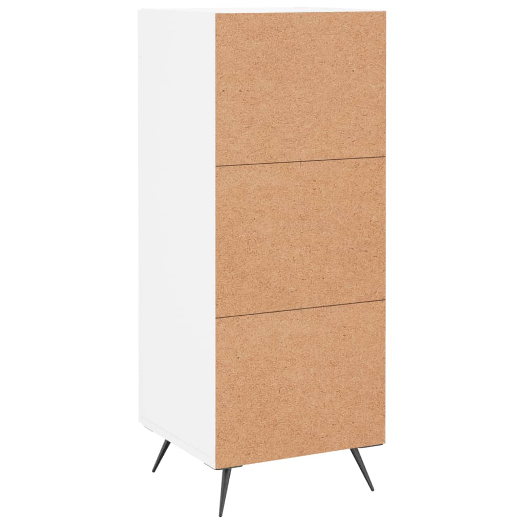 Side cabinet, white, 34.5x34x90cm, engineered wood