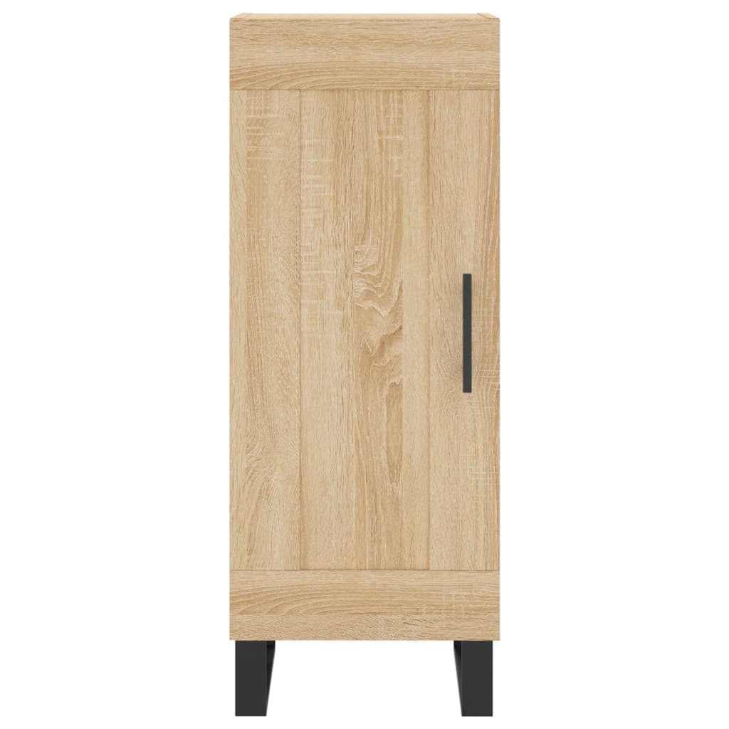 Sānu skapītis, ozolkoka krāsā, 34,5x34x90 cm, apstrādāta koksne