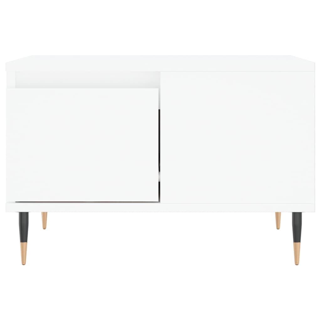 Coffee table, white, 55x55x36.5cm, engineered wood